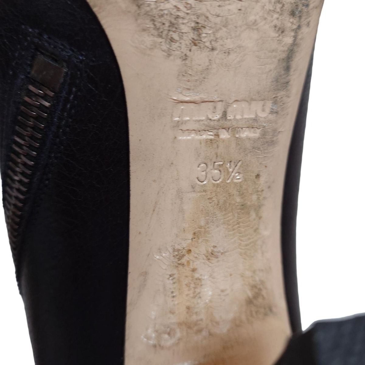 ミュウミュウ ロングブーツ