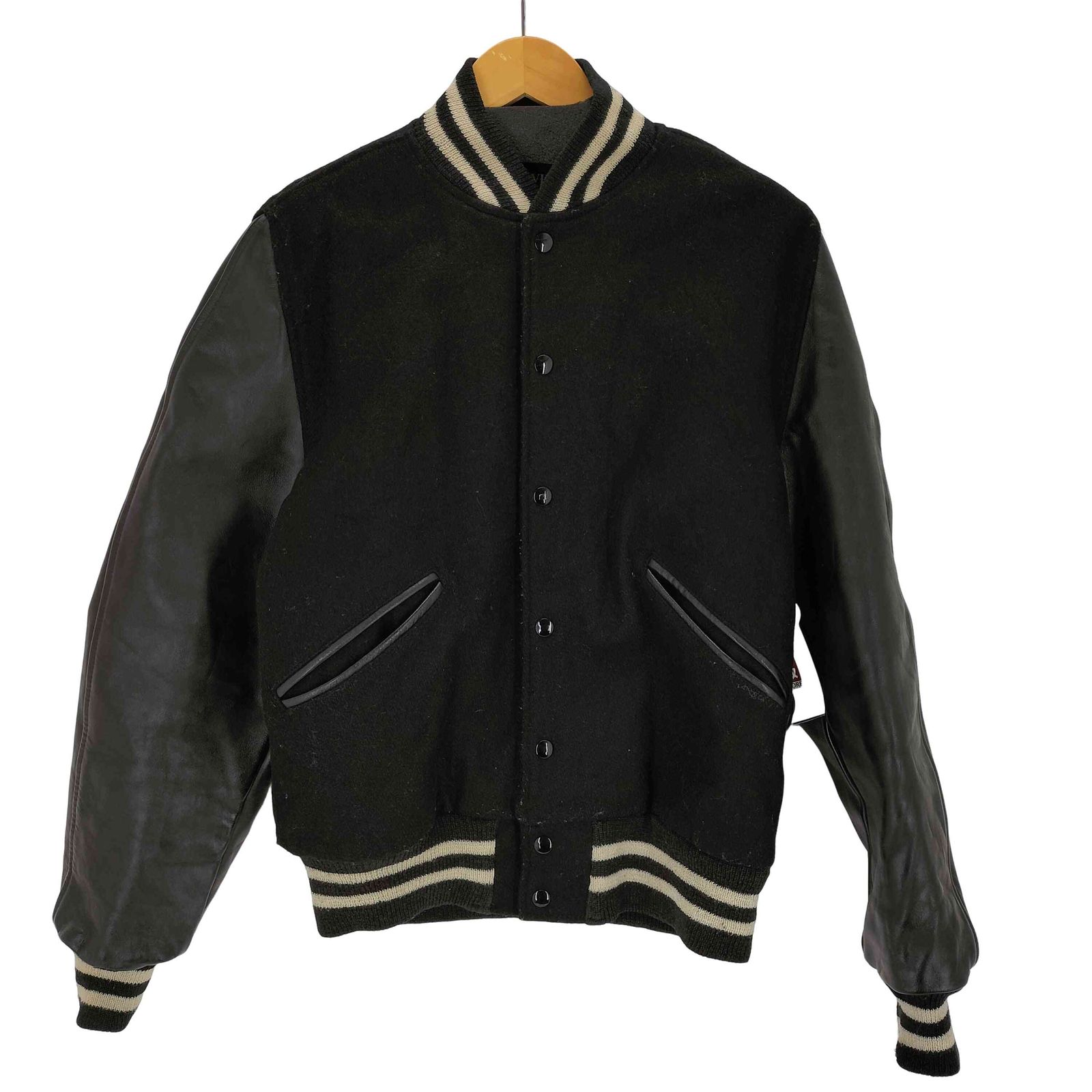 BUTWIN(バトウィン) 80-90s USA製 レザー切り替えスタジアム