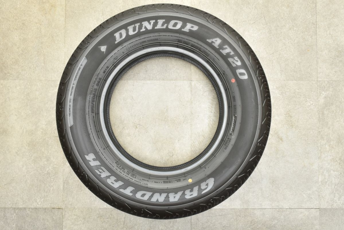 新車外し ダンロップ 195/80R15 10分山 ジムニー シエラ GRANDTREK ジムニー シエラ JB74 純正 タイヤ 新車外し 2023年製