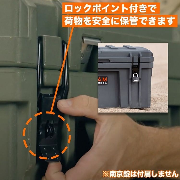 ROAM ADVENTURE CO. RUGGED CASE 95L ラギットケース 95リットル 選べる2色 ODグリーン デザートタン ローム アドベンチャー BRIGHTFACE_UK