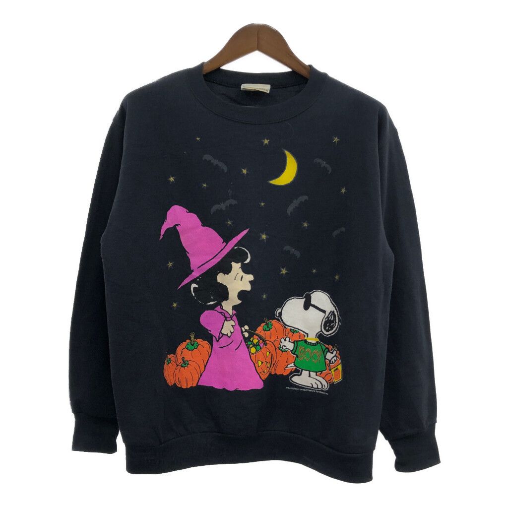 【90s】ピーナッツ スヌーピー ハロウィン キャラクタースウェット トレーナー 古着 ピーナッツ PEANUTS SNOOPY スヌーピー ハロウィン柄