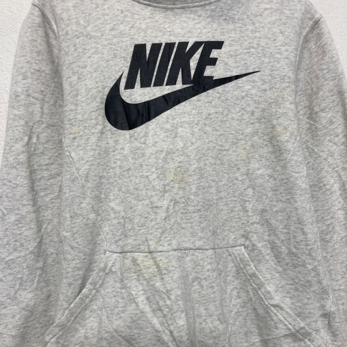 ナイキ ロゴプリント 長袖 スウェットパーカー XL ブラック系 NIKE プルオーバー トレーナー メンズ ロゴ プリント プルオーバー パーカー CLUB HOODIE PO スウェット