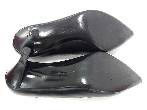 □美品□ Salvatore Ferragamo フェラガモ レザー ヒール