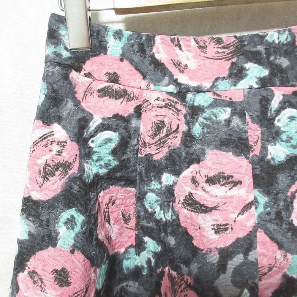 美品 M'S GRACY エムズグレイシー フラワージャガードフレア