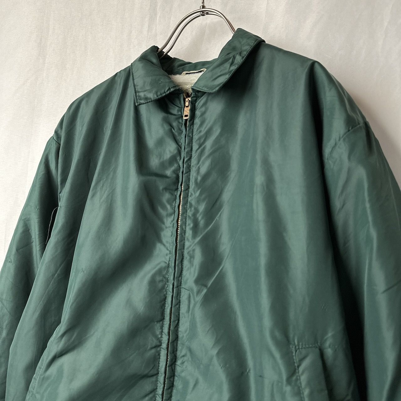 50s USA製 CAMPUS 裏地ファー&キルティング ナイロンジャケット