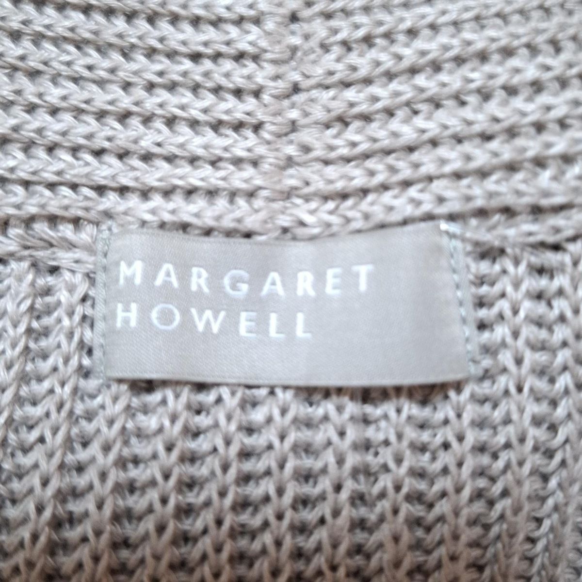 マーガレットハウエル　カーディガン　グレー　サイズ2 MARGARET HOWELL - MargaretHowell(マーガレットハウエル