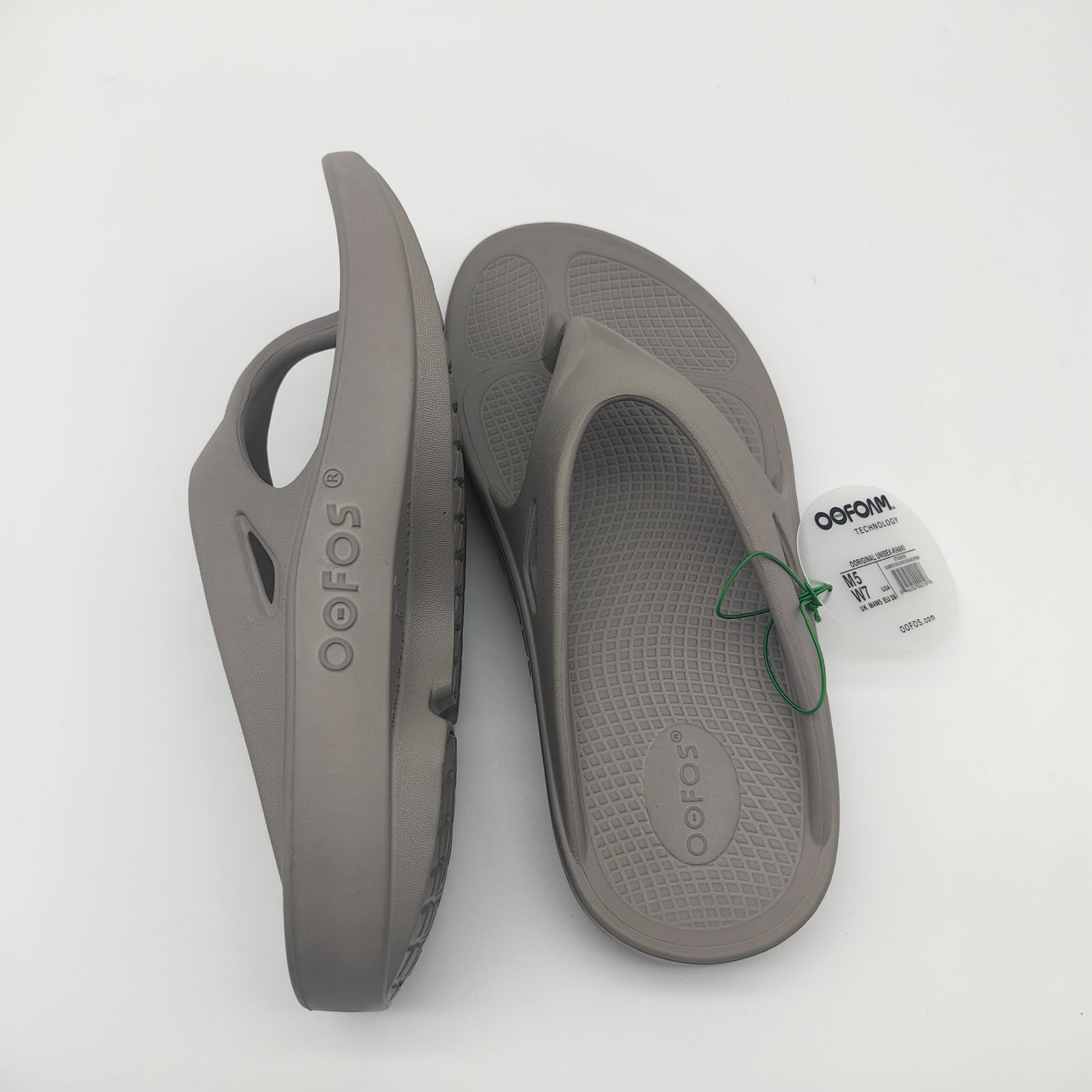 新品未使用 完売色 OOFOS ウーフォス リカバリー ビーチサンダル カーキ OOFOS 正規品 2025春夏新作 ウーフォス ウーオリジナル