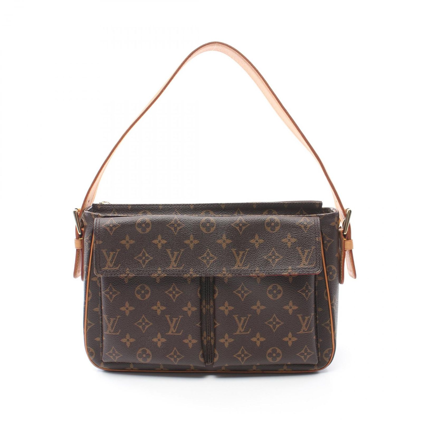 ルイ ヴィトン LOUIS VUITTON ショルダーバッグ ヴィバシテGM M51163 PVCコーティングキャンバス レザー ヴィバ シテGM レディース Used B