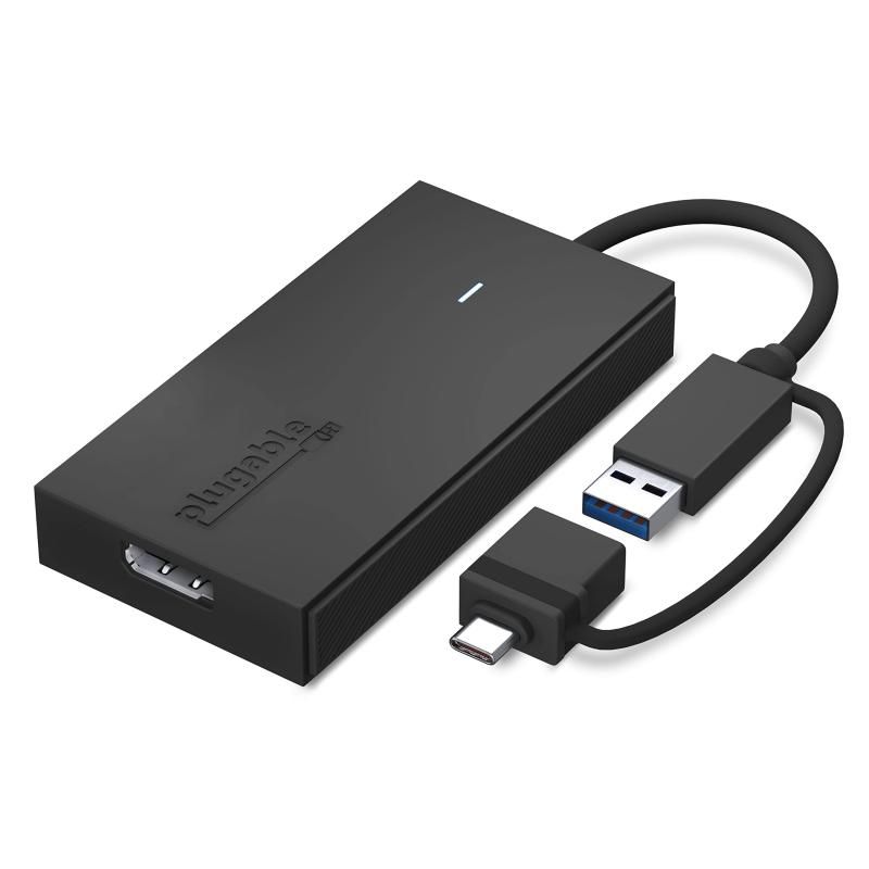 Plugable USB Type-C グラフィック変換アダプター USB-C DisplayPort 用 Mac Windows 対応 最大解像度 1080p 60Hz の外部DPモニターを接続