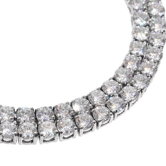 モアサナイト Moissanite テニスネックレス シルバー .925Silver 4mm