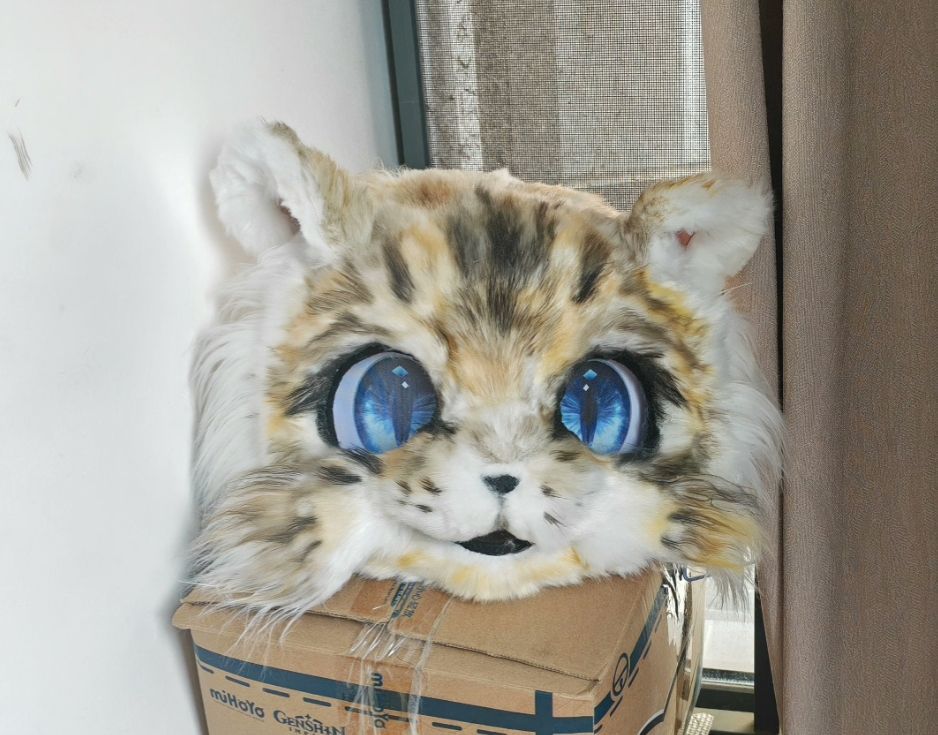 着ぐるみヘッド 猫 NO.119 リアルスタイル 全頭ヘッド ケモノ ファースーツ ぬいぐるみ コスプレ コスチューム kigurumi