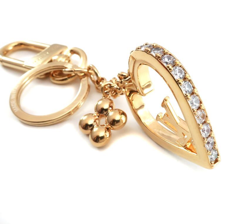 未使用 ルイヴィトン キーホルダー・マイ LV ラブ キーリング ハート