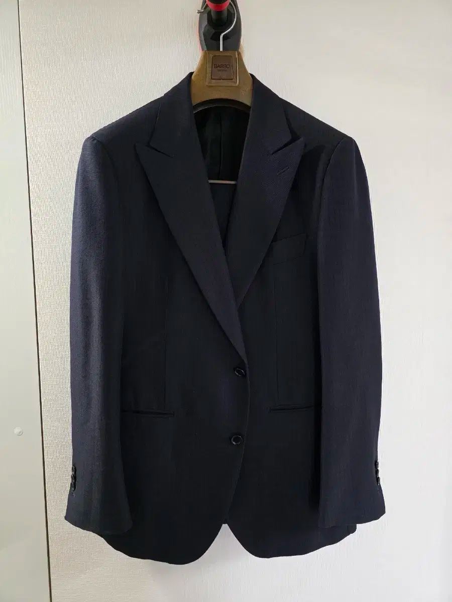 ソブリン シングルスーツ 50 メンズ ダークネイビー ストライプ