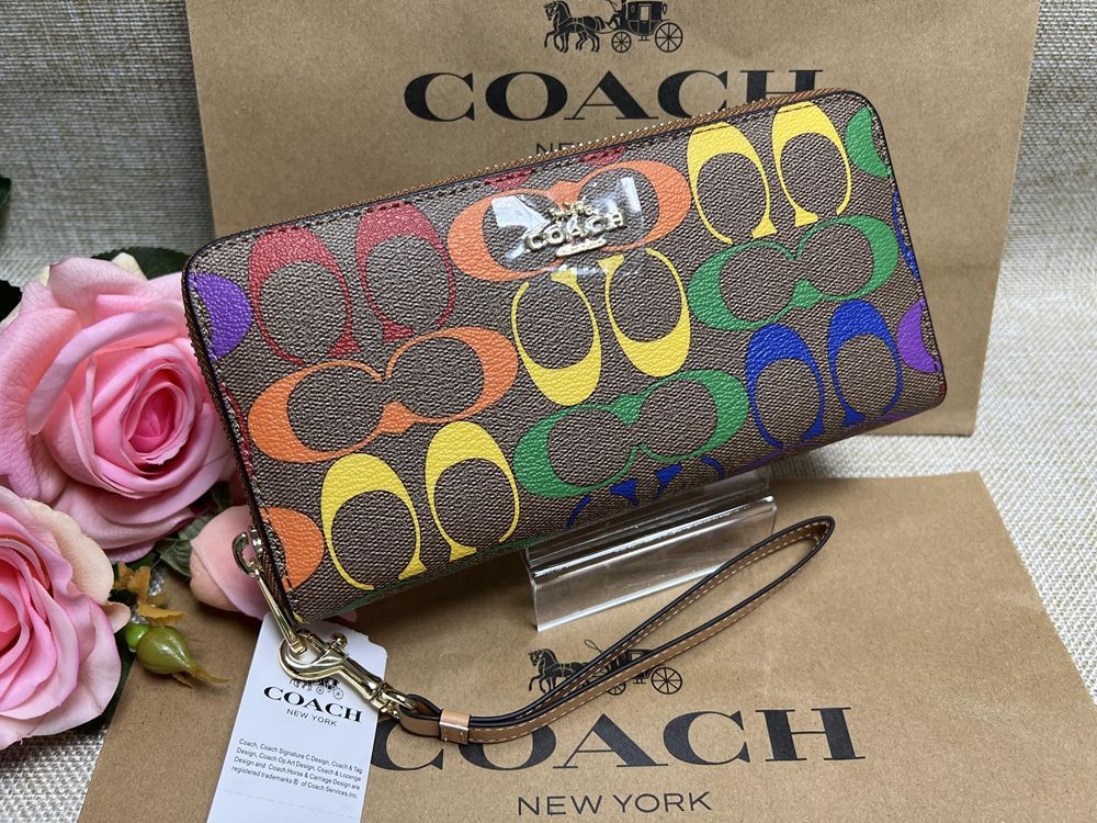 コーチ 長財布 COACH 財布 シグネチャー ラウンドファスナー ...