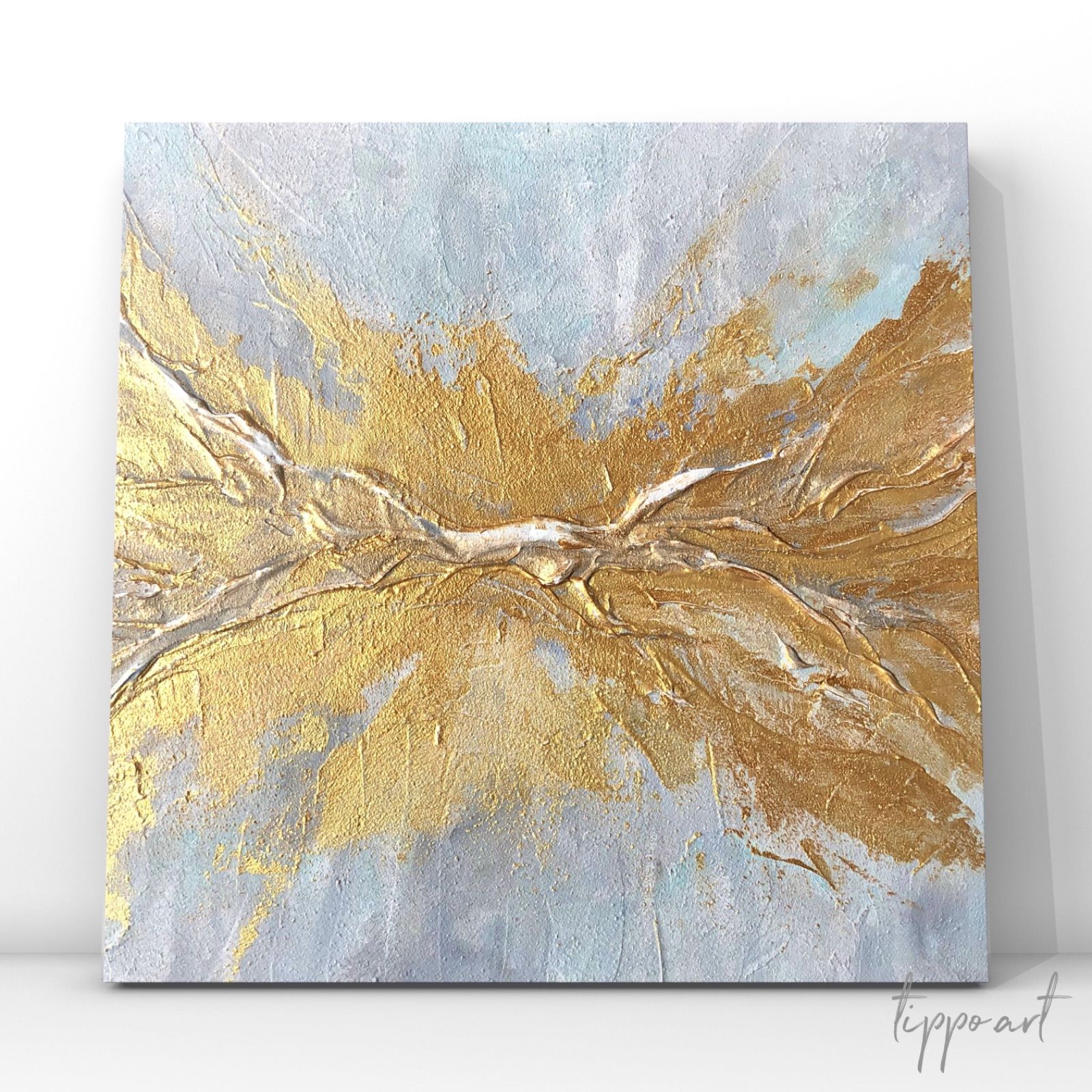 Premium】tippo 現代アート 3連作品 テクスチャーアート 抽象画