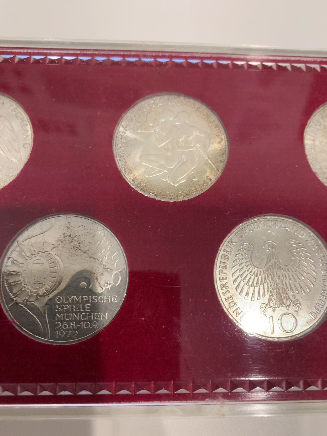 1972年ミュンヘンオリンピック 10マルク銀貨5点セット - メルカリ