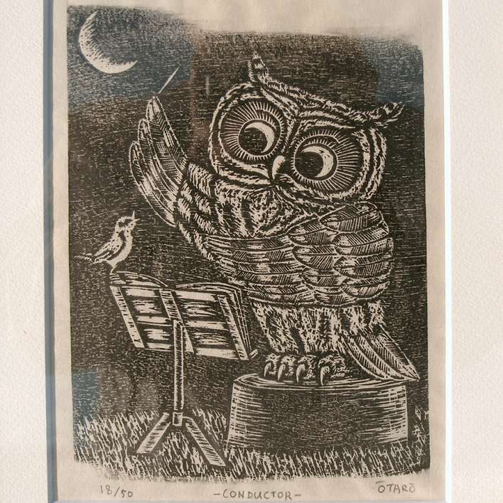 レオノール・フィニ「ほうきの妖精」ドライポイント版画 直筆