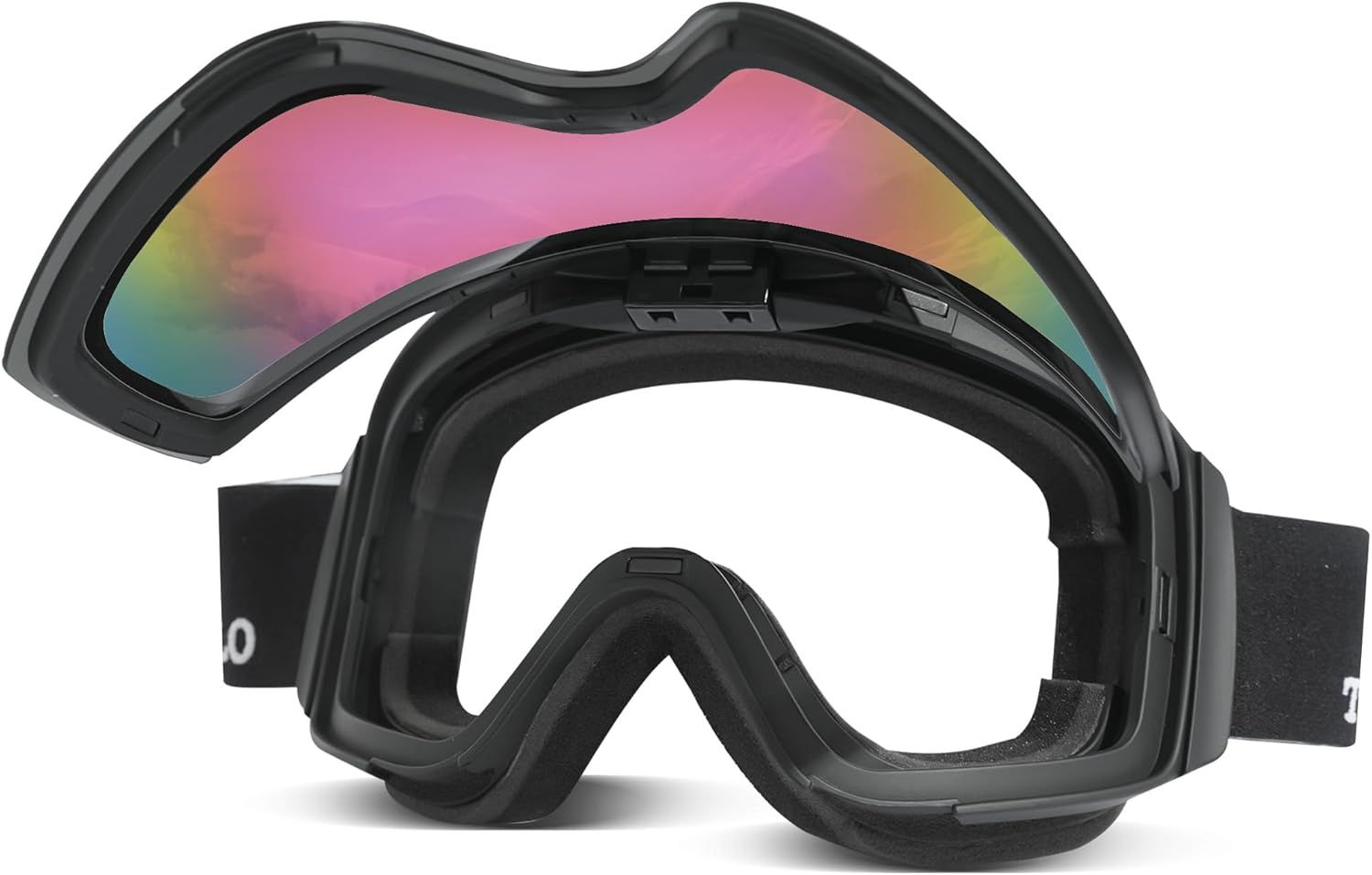 torbollo] スキーゴーグル 磁気マグネット式 二重構造PCレンズ