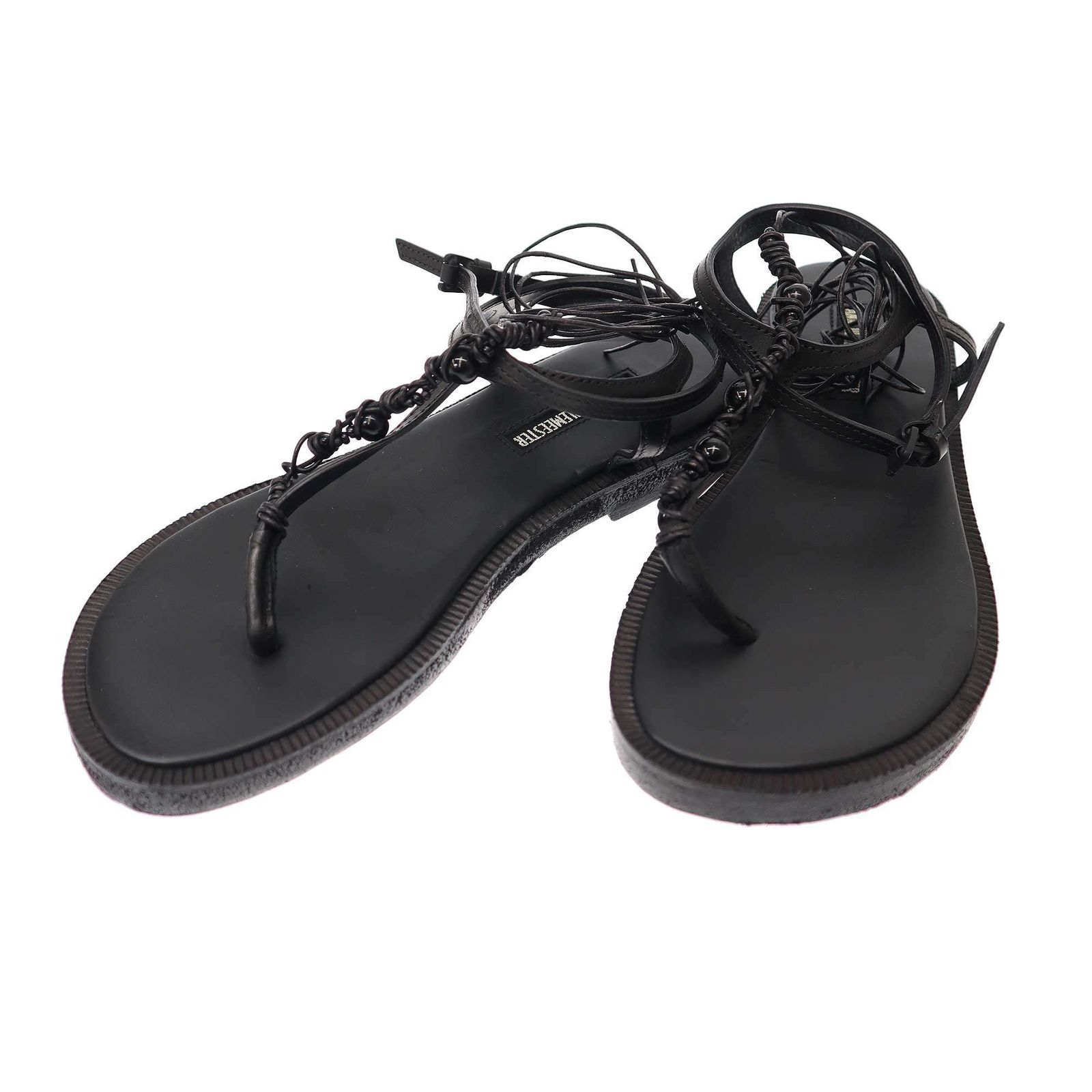 ANN DEMEULEMEESTER アンドゥムルメステール 18SS レースアップレザー  