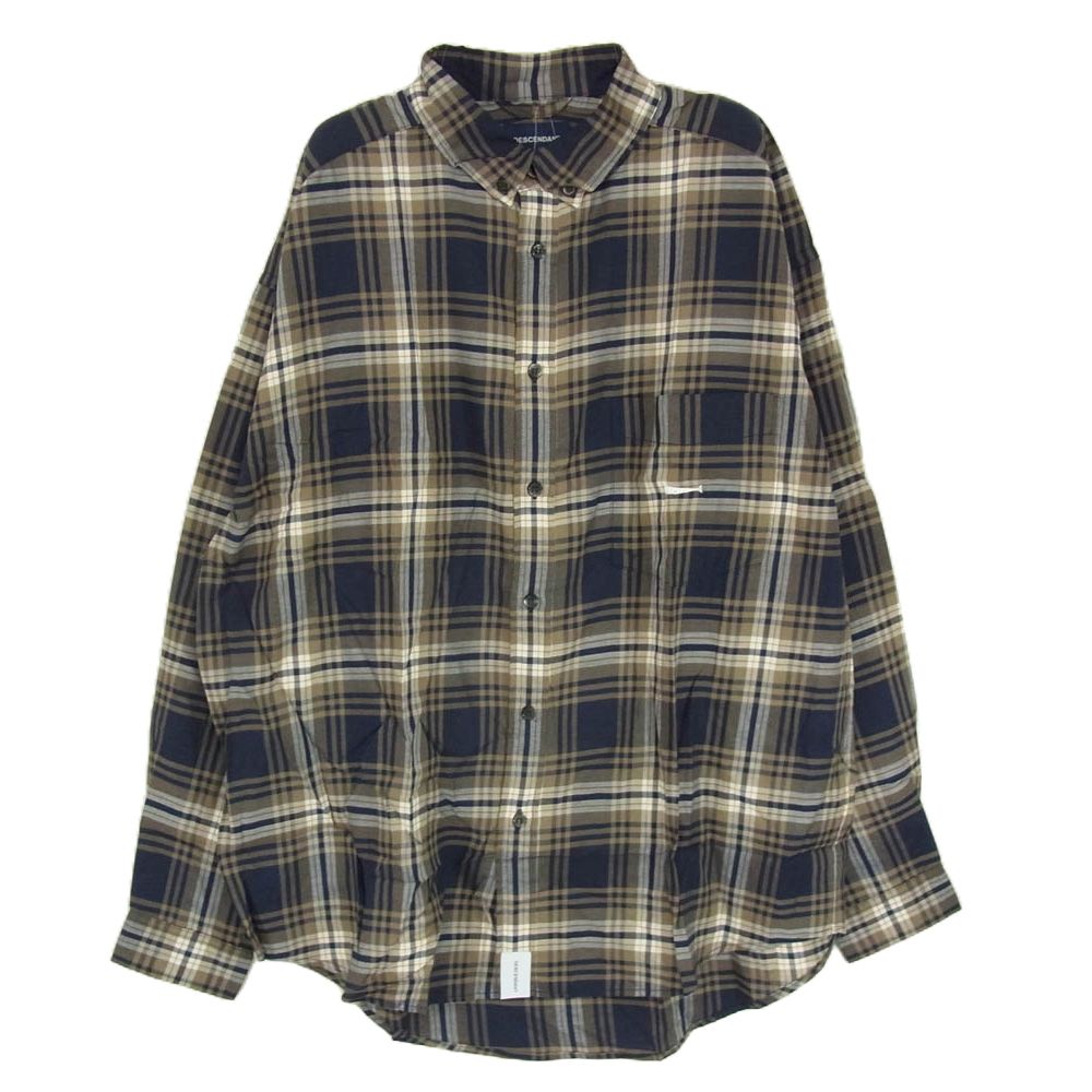 DESCENDANT ディセンダント 21SS 211BRDS-SHM02 B.D LS SHIRT FULL ボタンダウン チェック柄 長袖 シャツ マルチ 系 2