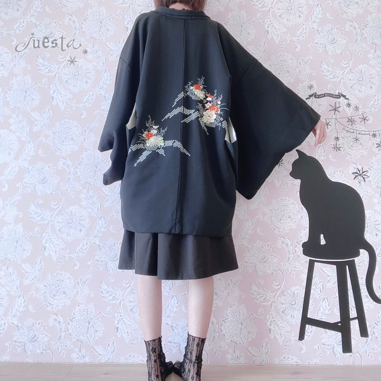 黒チェック系
