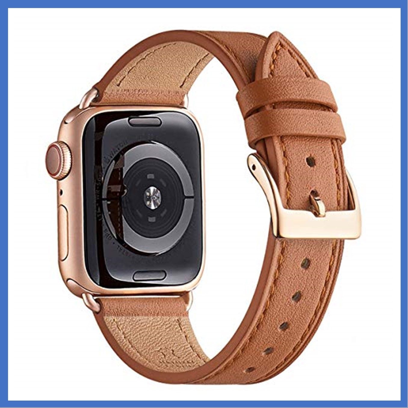 送料無料/新品】 Apple Watch レザー バンド 42 44 45 ブラウン