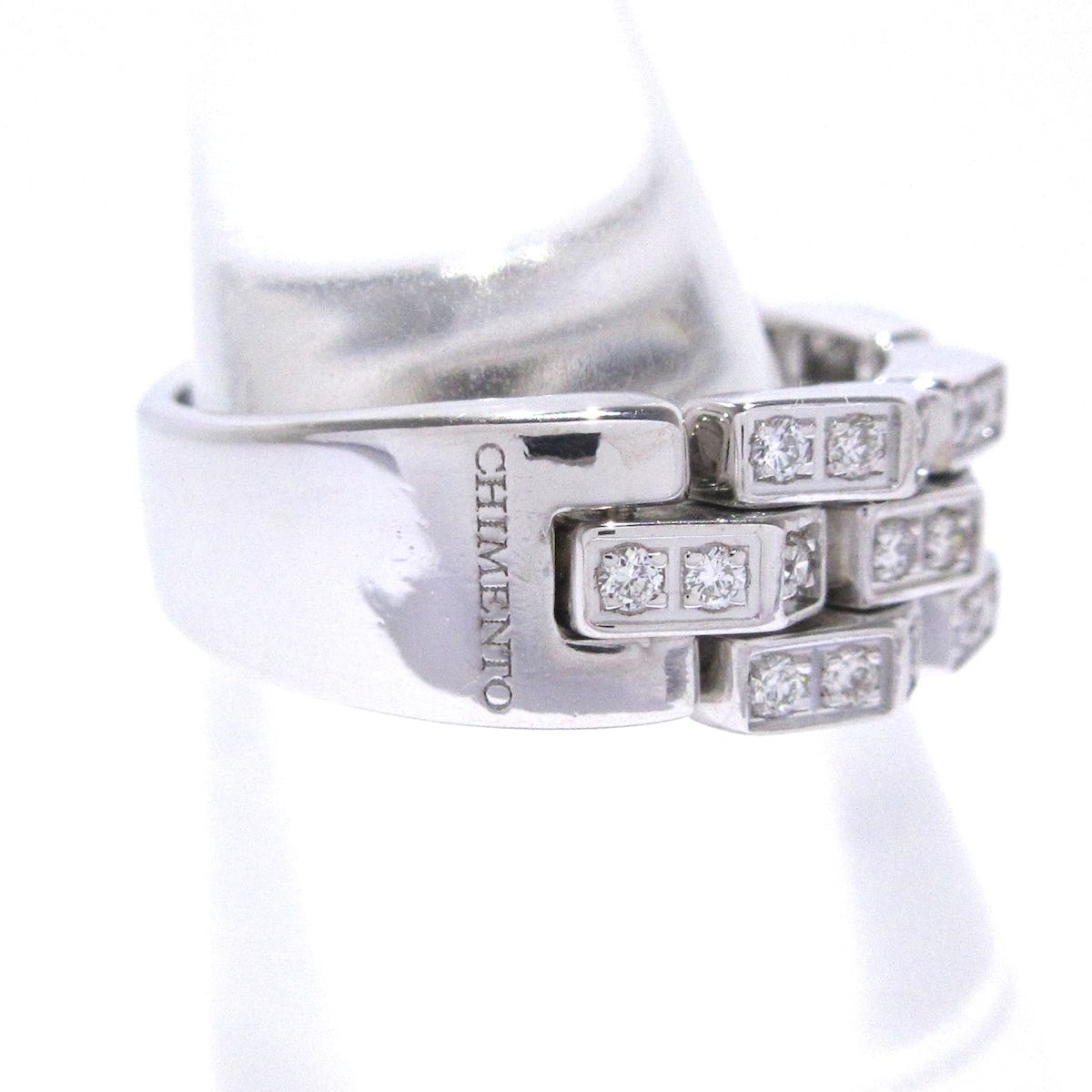 CHIMENTO(キメント) リング美品 - K18WG×ダイヤモンド - メルカリ