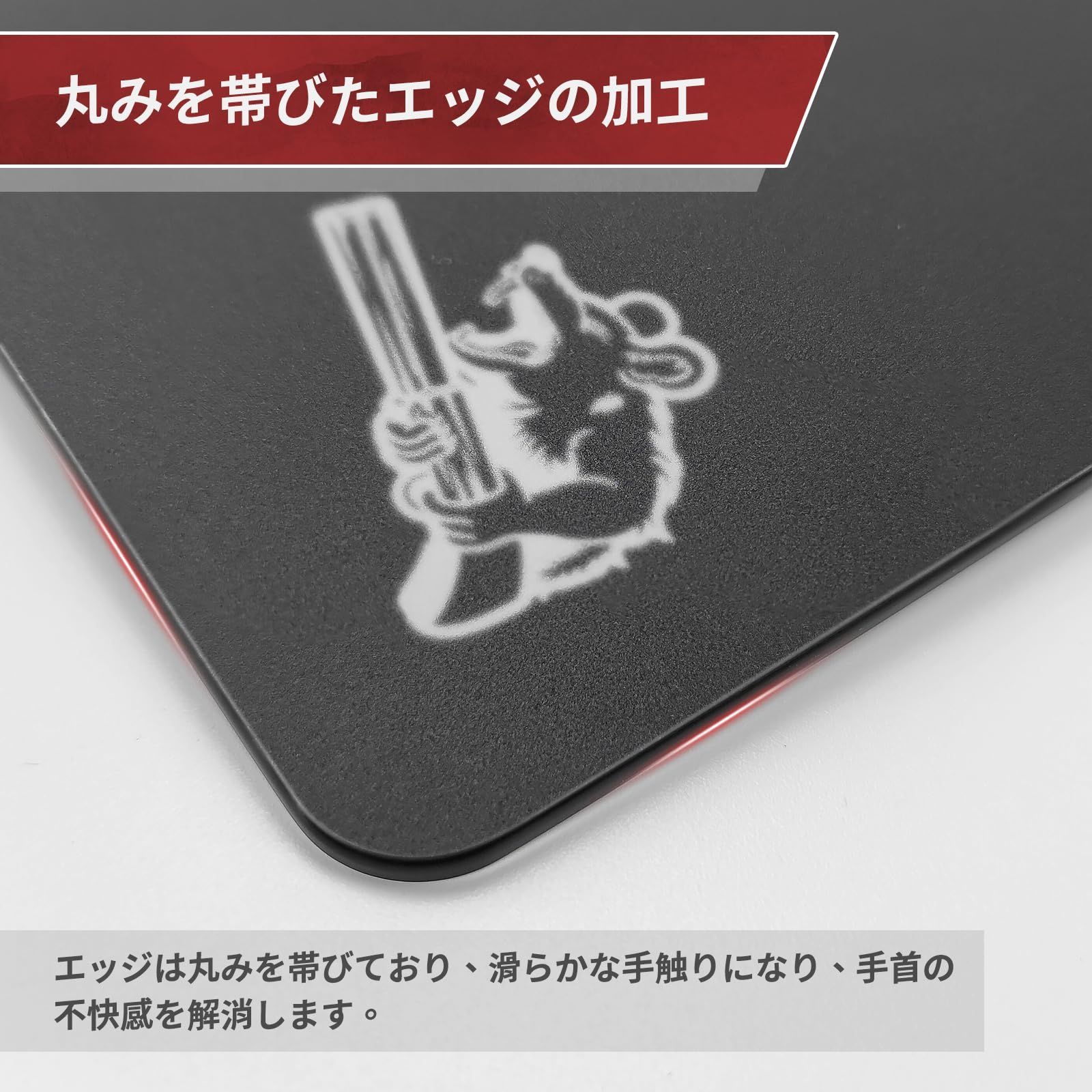 特殊強化ガラス FPSゲーム 耐久性に優れ 厚さ3mm 400mm×500mm 正確かつ迅速に対戦相手を狙い撃つことができます グラスゲーミングマウスパッド 400mm×500mm SIROOLAC ブラック