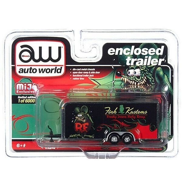 Auto World Rat Fink Enclosed Trailer FINK KUSTOMAS ミニカー