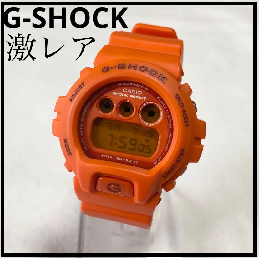 美品］G-SHOCK DW-6900 クレイジーカラー オレンジ 希少 激レア・美品