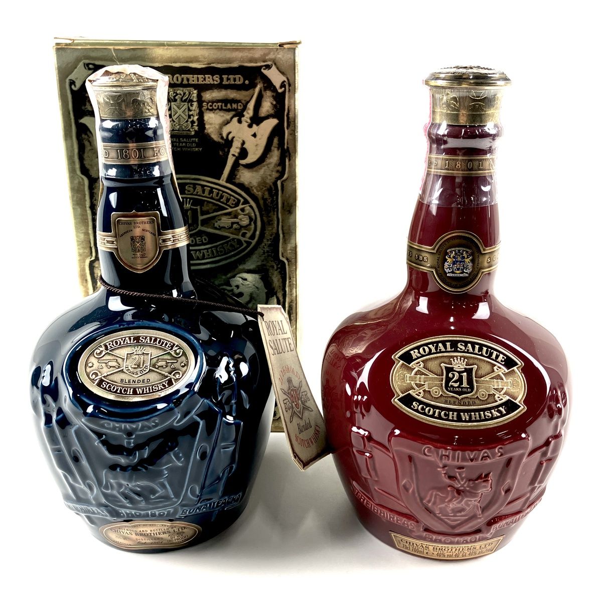 激安単価で 古酒 2本セット ROYAL SALUTE ロイヤルサルート 21年 