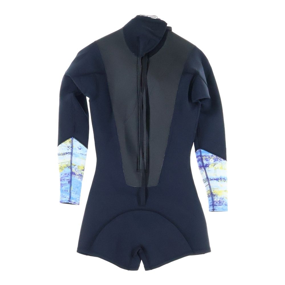 KASSIA カシア ロングスリーブスプリング フロントジップサーフウェット 水着スイムウェア レディース 17NTVN0005 ブラック|ブルー