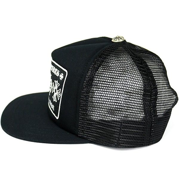CHROME HEARTS 銀座店 クロムハーツ CH トラッカーキャップ 帽子 メンズ シルバー SV925 黒 100733