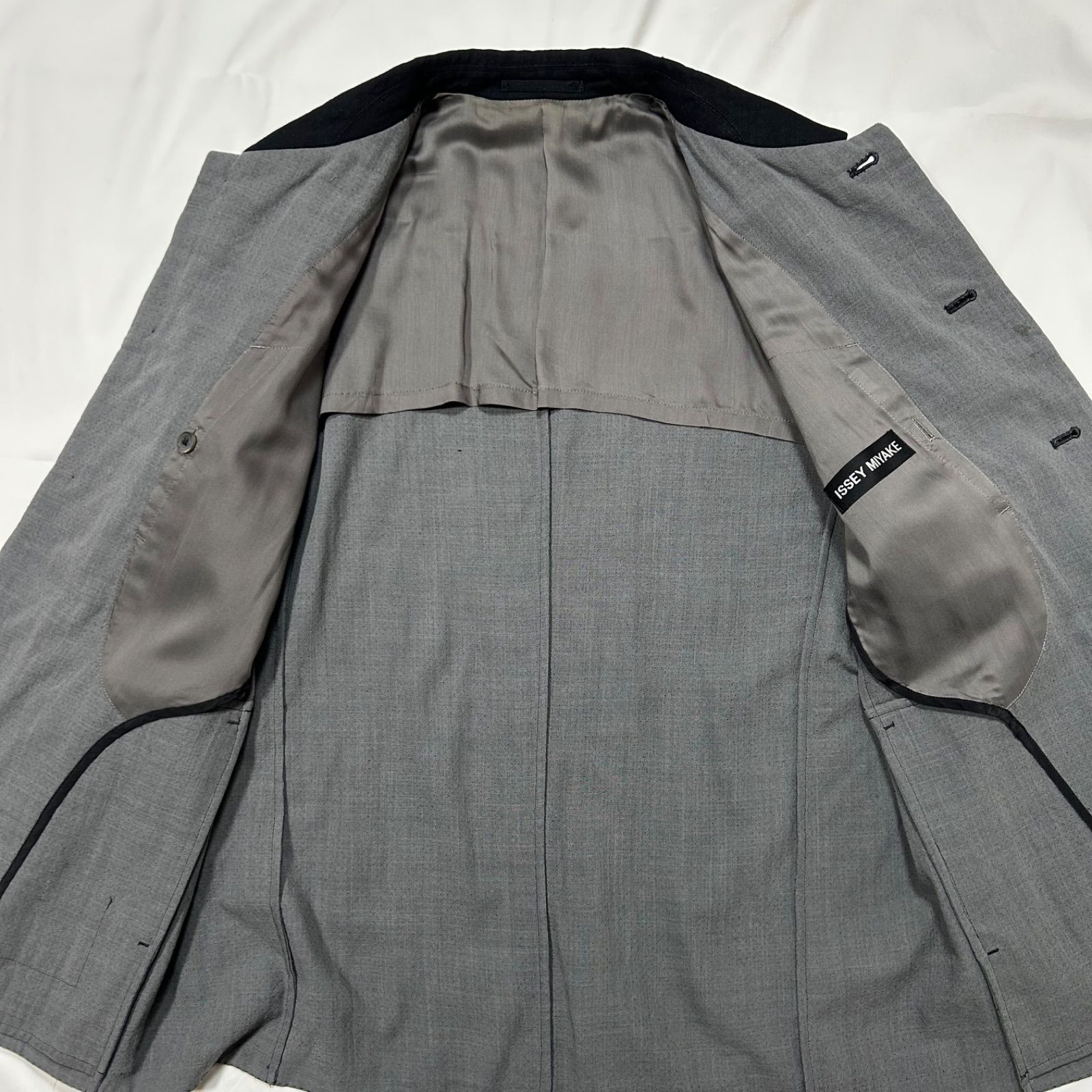ISSEY MIYAKE MEN 2010SS Sheer Wool × Nylon 5B Jacket - Black