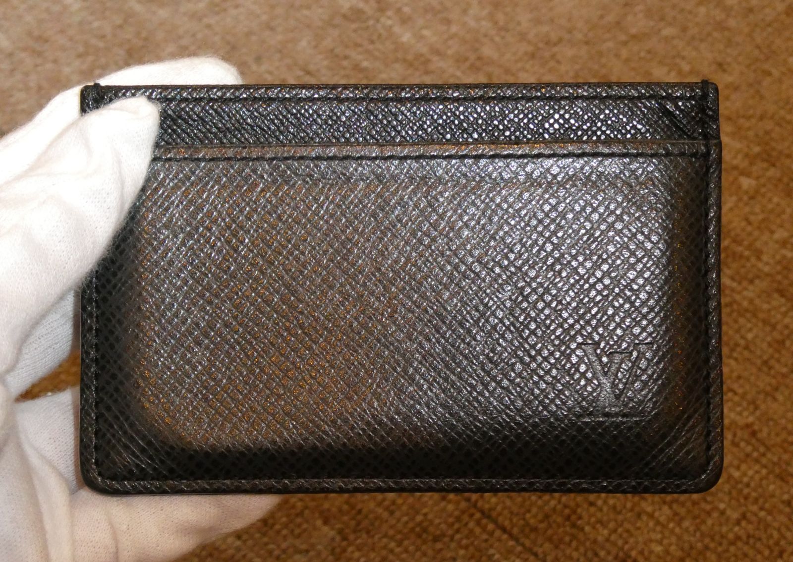 ルイヴィトン LOUIS VUITTON タイガ ポルトカルトサーンプル 名刺入れ 少し傷あります 売り切り
