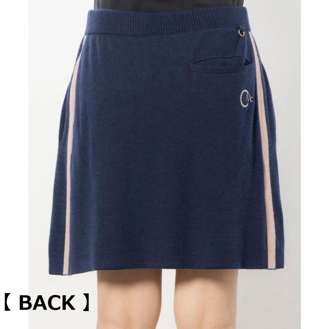 セシルマクビー CECIL McBEE green ラインニットスカート ﾈｲﾋﾞｰ Mサイズ GULLKHAN_COM