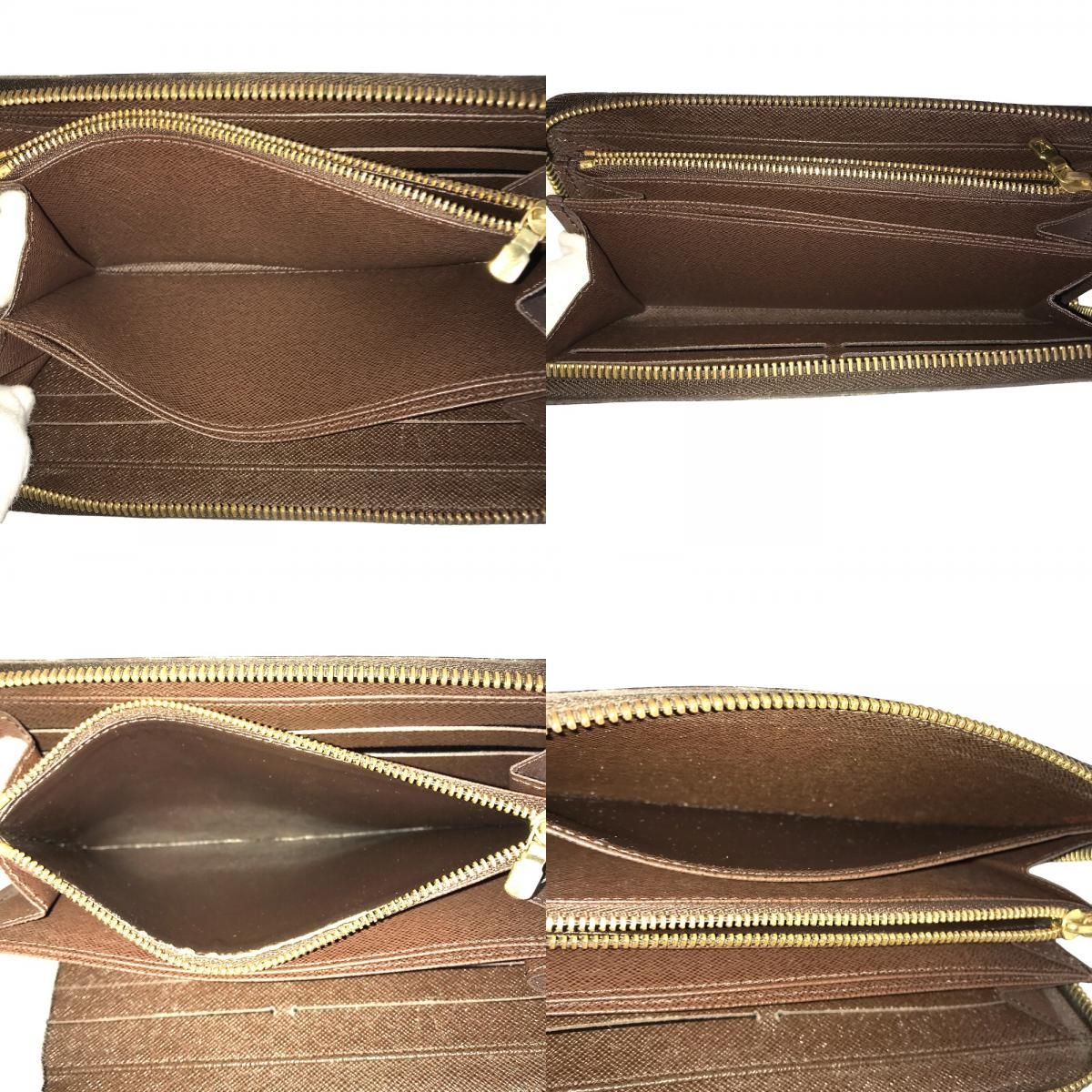 LOUIS VUITTON ルイヴィトン ジッピーウォレット ダミエ エベヌ 