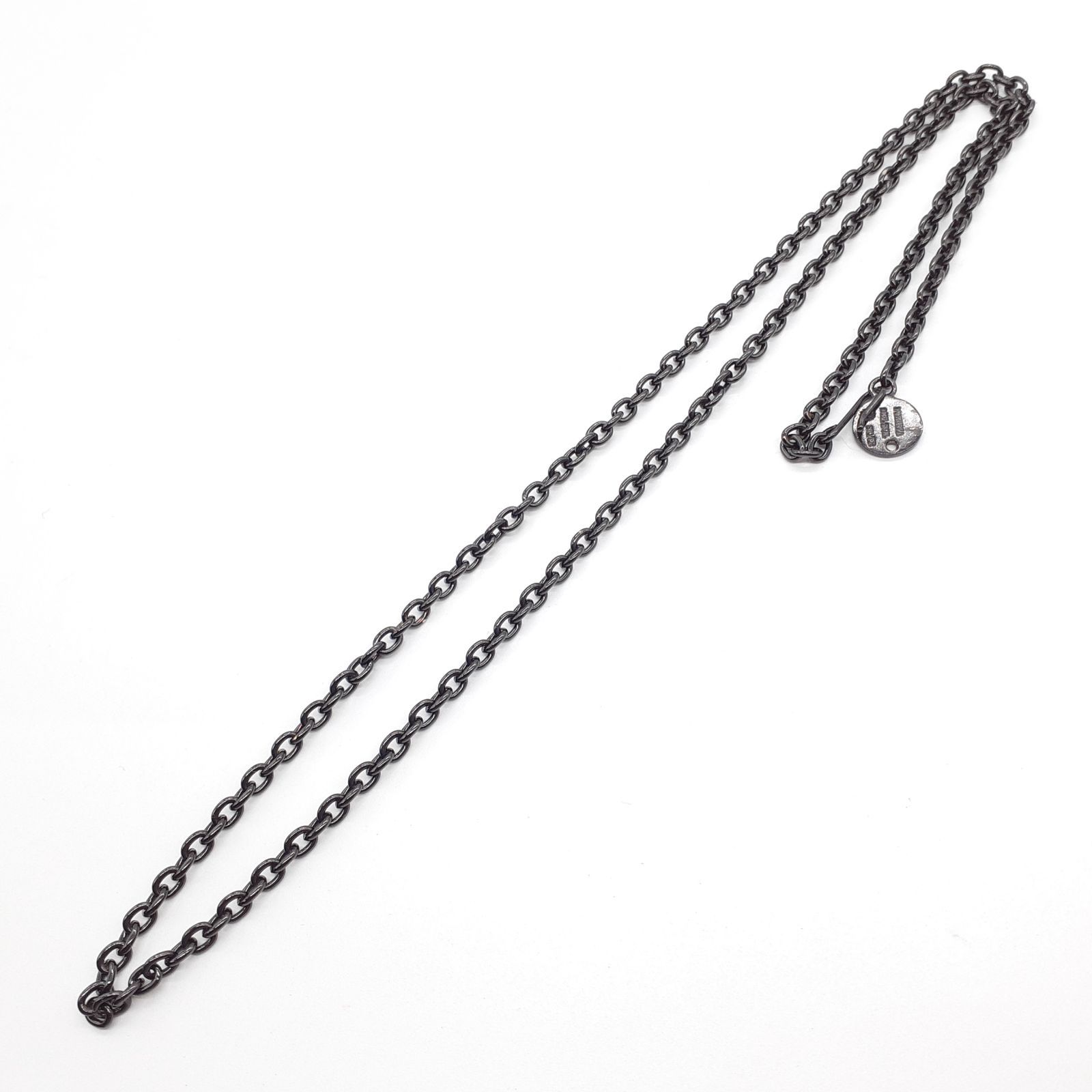 プエルタデルソル　ネックレスチェーン　ブラックコーティング　silver PUERTA DEL SOL プエルタデルソル ネックレス SILVER シルバー