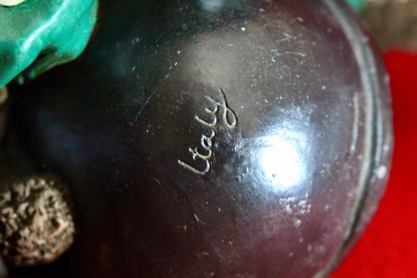 イタリア雑貨・ピエロコレクション【お茶目なピエロ 大サイズ 黄・緑