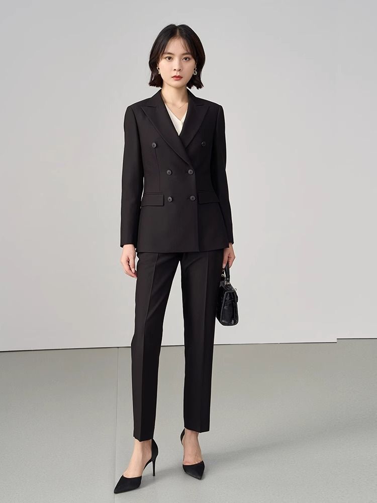 ーツスーツレディースパンツスーツフォーマル ママスーツ 事務服 制服に ビジネス 楽天市場】セットアップ レディース スーツ 2点セットパンツ