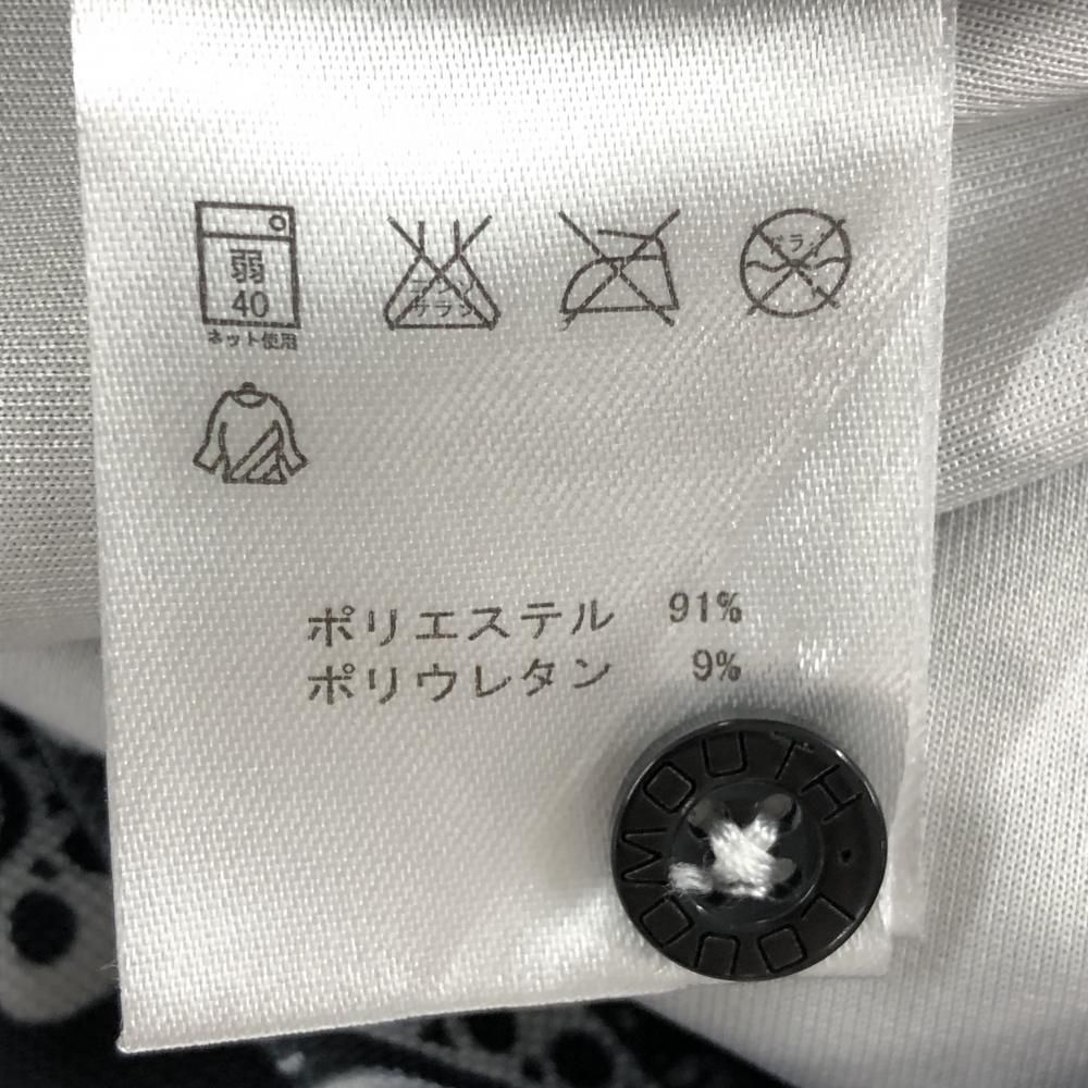 LOUDMOUTH スカルデザイン ポロワンピース 超美品】ラウドマウス 半袖ポロワンピース 黒×グレー スカル