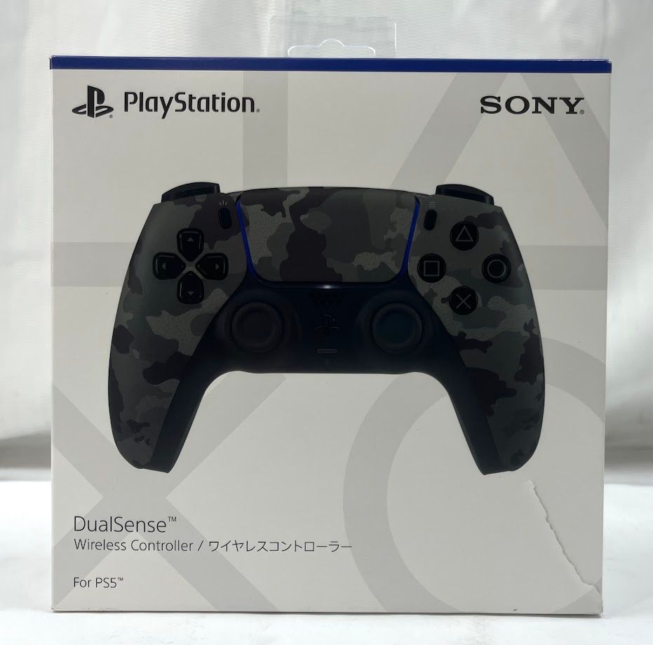 【ジャンク品】【純正品】DualSense ワイヤレスコントローラー グレー カモフラージュ