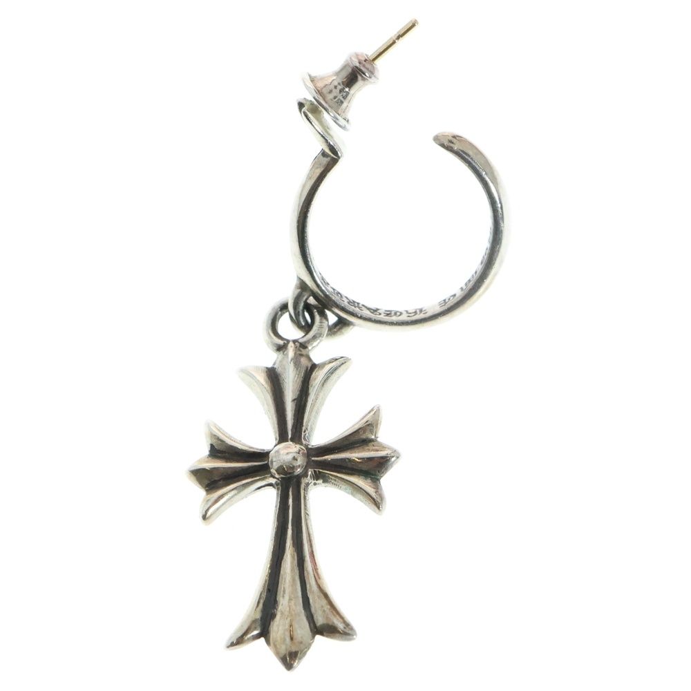 CHROME HEARTS クロムハーツ TINY CH CROSS タイニーCHクロス フープピアス シルバー BCA115