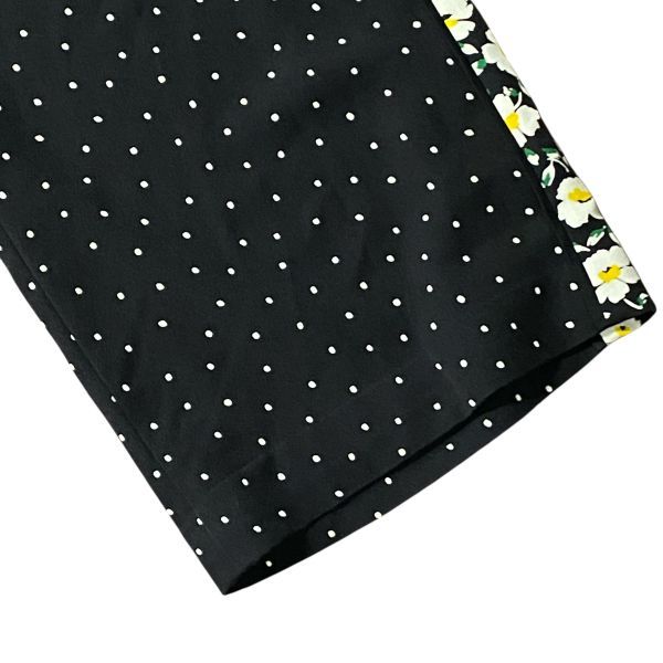 ◆ ダイアグラム Diagram グレースコンチネンタル イージーパンツ ワイドシルエット 花柄 ドット柄 黒 36 S 7号 レディース S5V513 WWW_NOITHATQUANGTHANH_NET