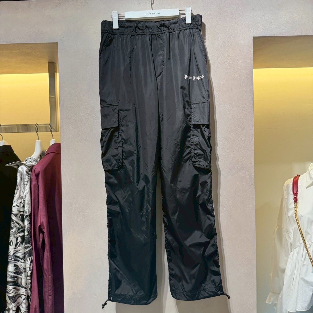 PALM ANGELS パームエンジェルス ナイロントラックパンツ ブラック サイズM