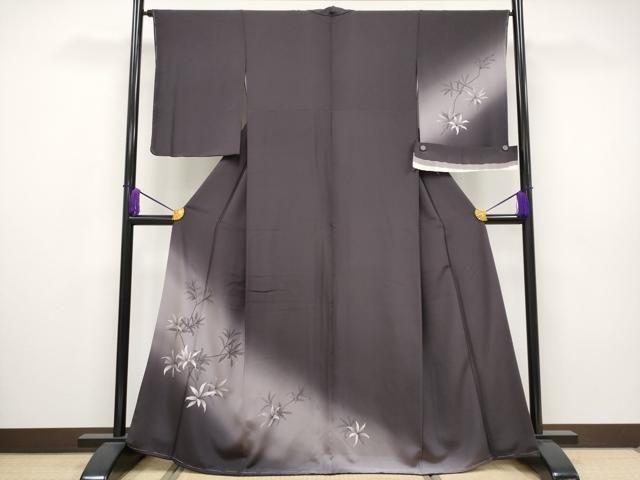 平和屋着物●京都の名門ブランド　銀花仙　訪問着　暈し染め　反端付き　正絹　逸品　AAAU4222np 平和屋着物○京都の名門ブランド 銀花仙 訪問着 暈し染め