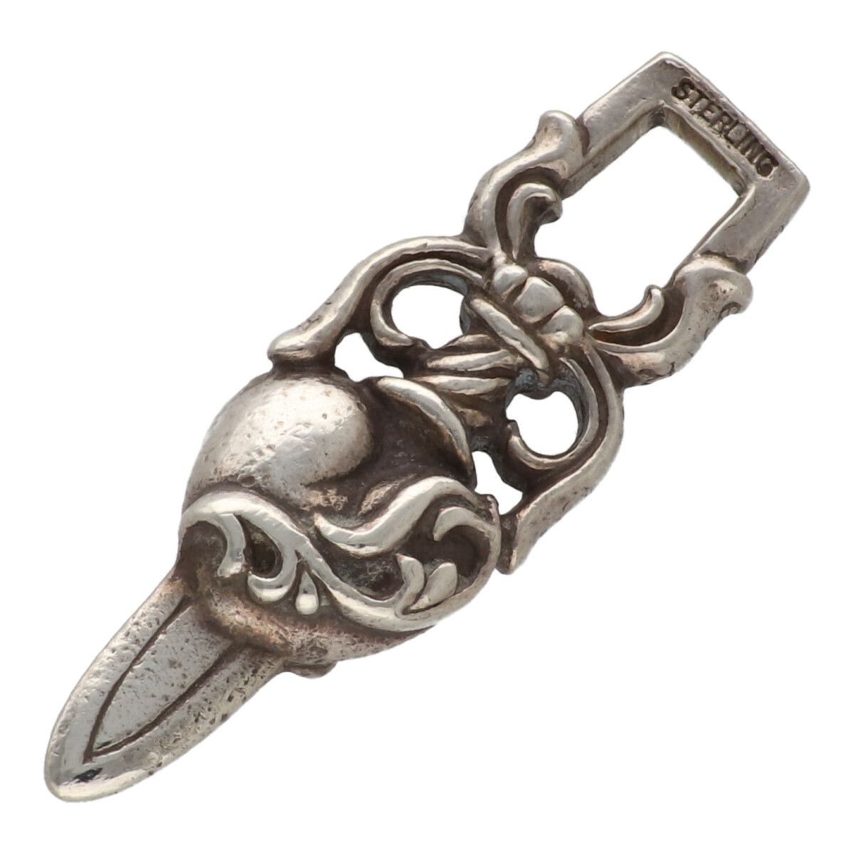 CHROME HEARTS クロムハーツ ダガーハート SV925 シルバー ネックレス ペンダント トップ チャーム 24027234 RS