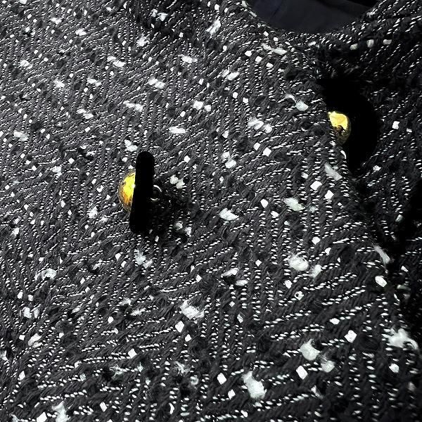 美品 フォーマルジャケット 銀座マギー wnc ギンザマギー 銀座マギー ジャケット 11 グレー 黒 白 ツイード 金