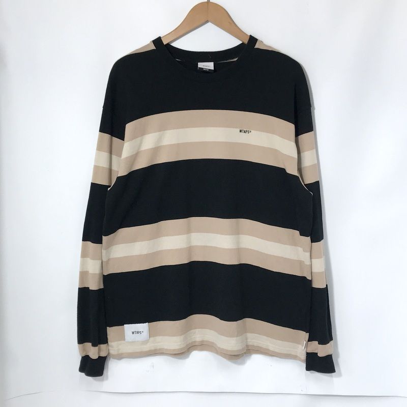 WTAPS ロンT 201ATDT-CSM27 長袖 カットソー ボーダー ロングスリーブ 