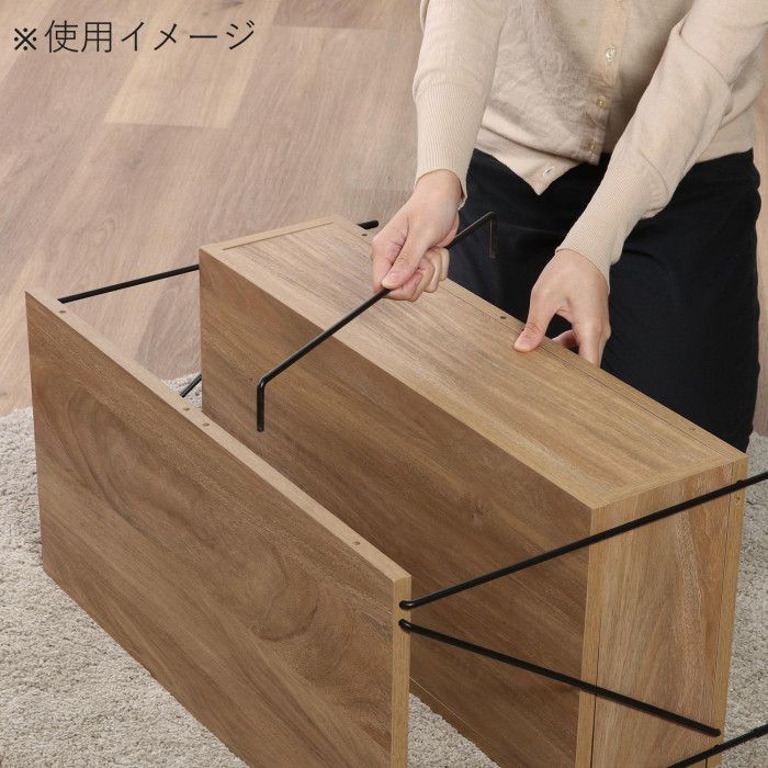不二貿易 （C/D:77570） EZBOワイヤー TVラック OAK NA - メルカリ